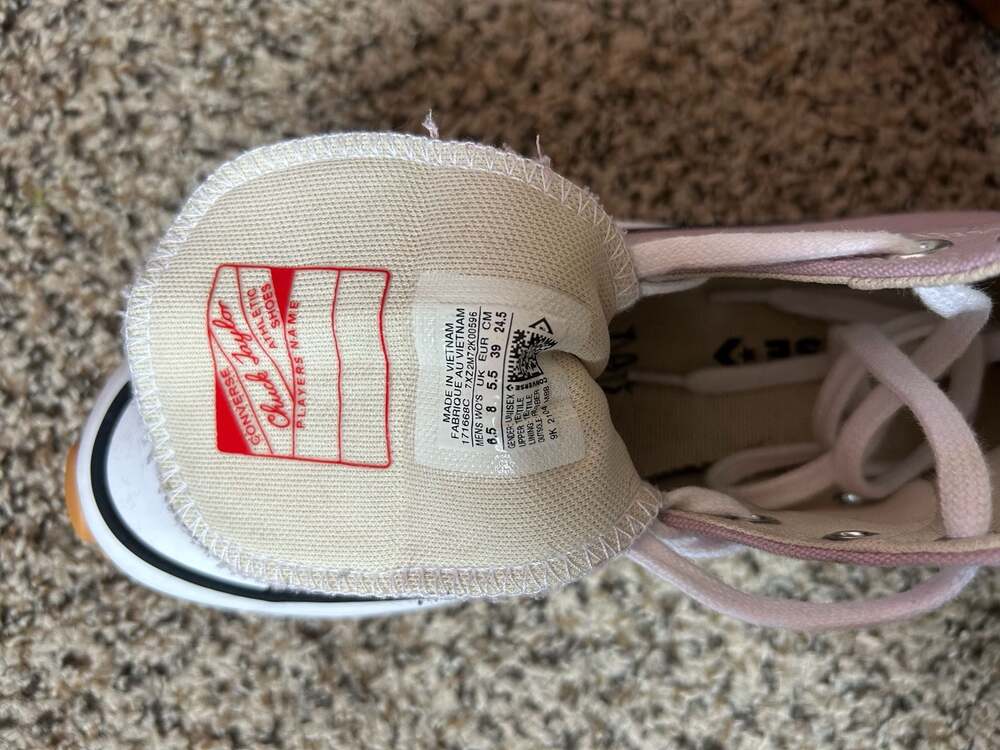 Converse Run Star Hike High Himalayan Salt Pink Platform Sneakers - Picture 5 of 7